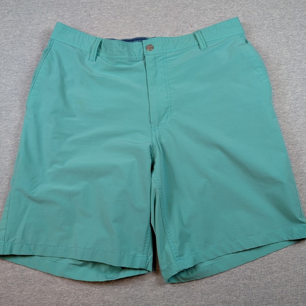 Southern Tide T3 Tide to Trail Mens Performance Shorts Teal Green Size L Stretch